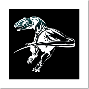 The fast One - Velociraptor Space Design Posters and Art